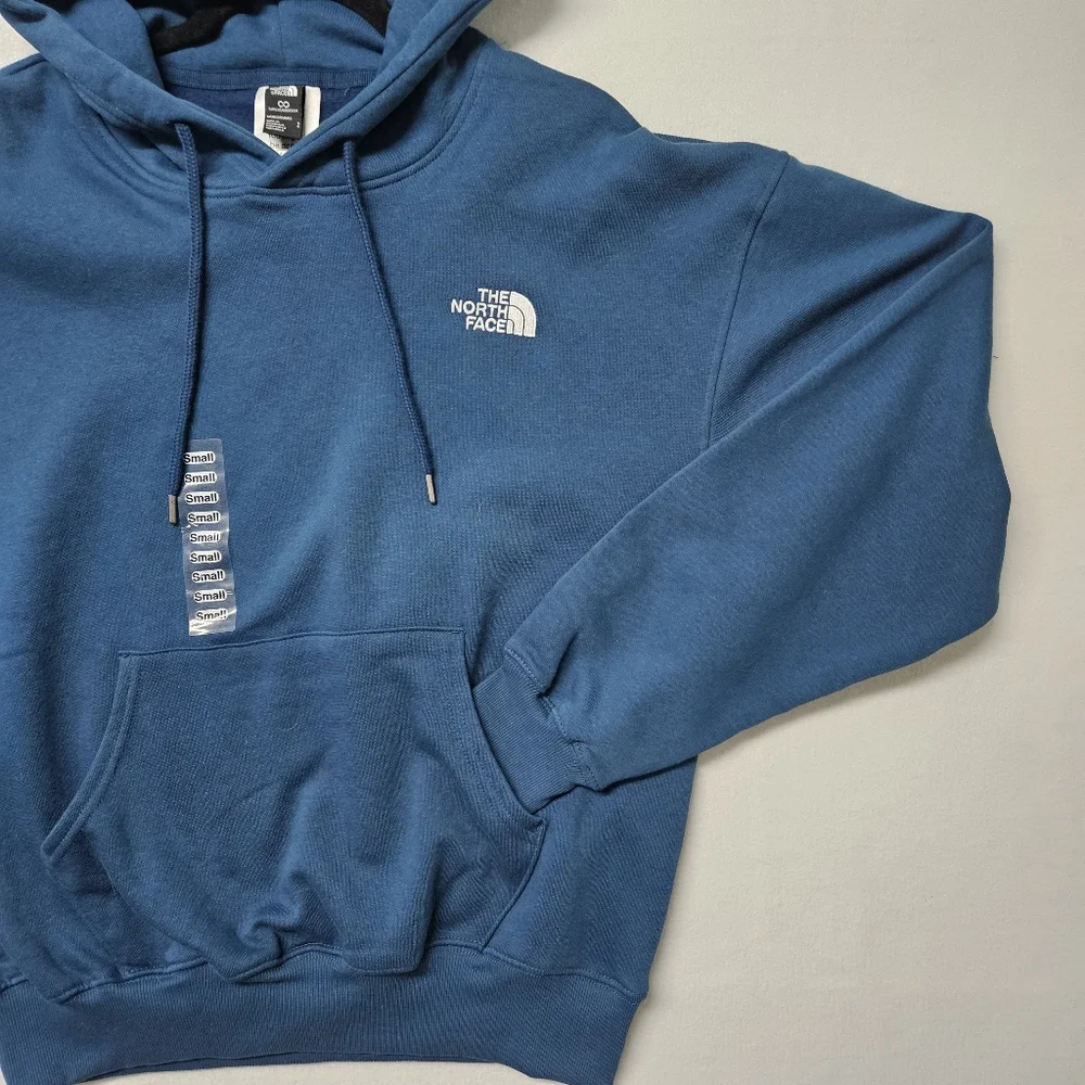 North Face Evolution Vintage Hoodie Midnight Petrol Oversized Large NWT